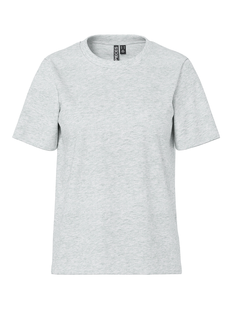 Pieces T-shirt Ria - Light Grey Melange