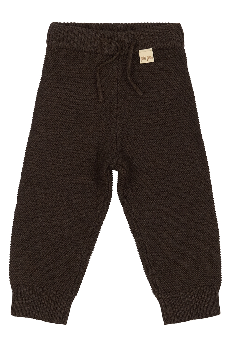 Petit Piao Sweatpants Strik Daqo - Brown 
