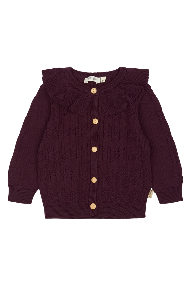Petit Piao Cardigan Dalia - Dark Grape 