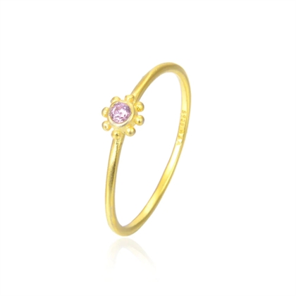 Wioga fingerring - Pink small sun ring