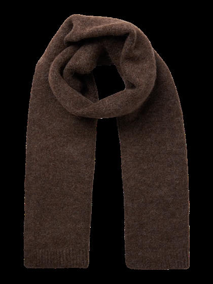 LMTD Tørklæde Flodet Scarf - Chocolate Brown 