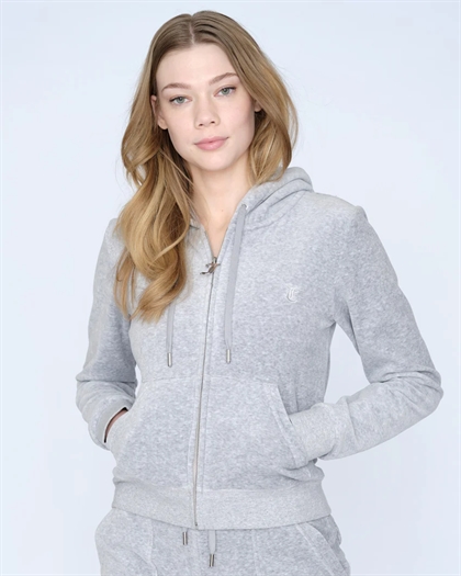 Juicy Couture Zip Cardigan - Light Grey Melange 