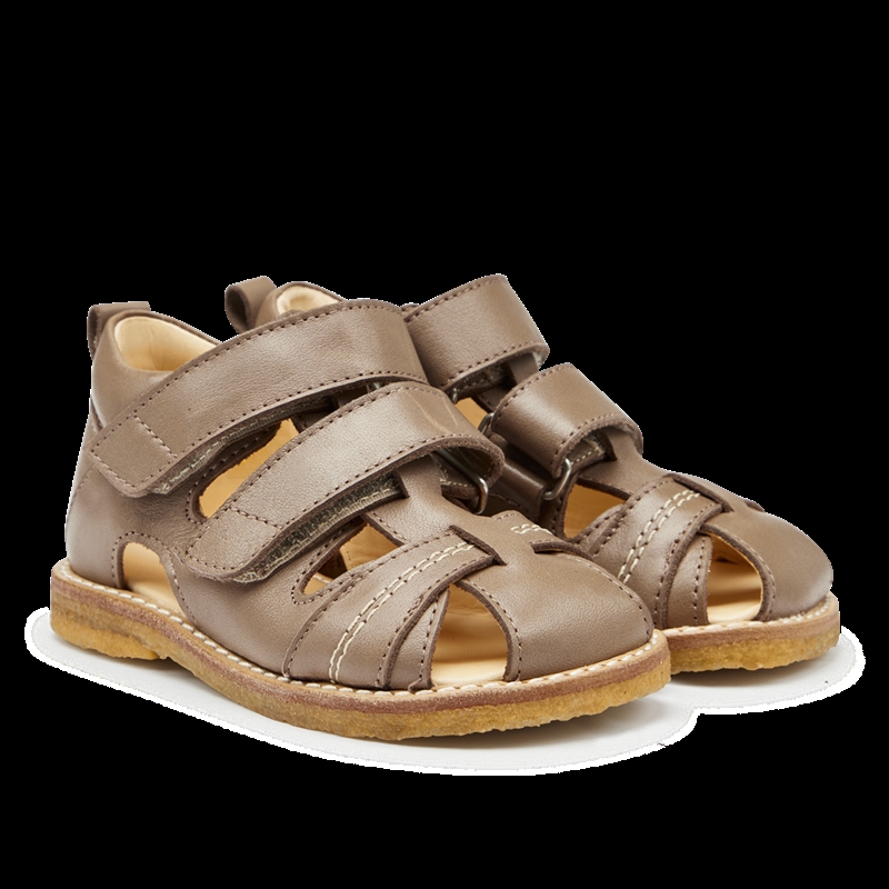 Angulus Begynder Sandal "Bred Fod/Høj Vrist" - Taupe  