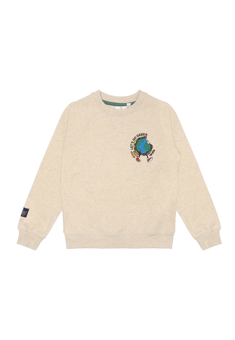 The New Sweatshirt Leonel - Oatmeal Melange 