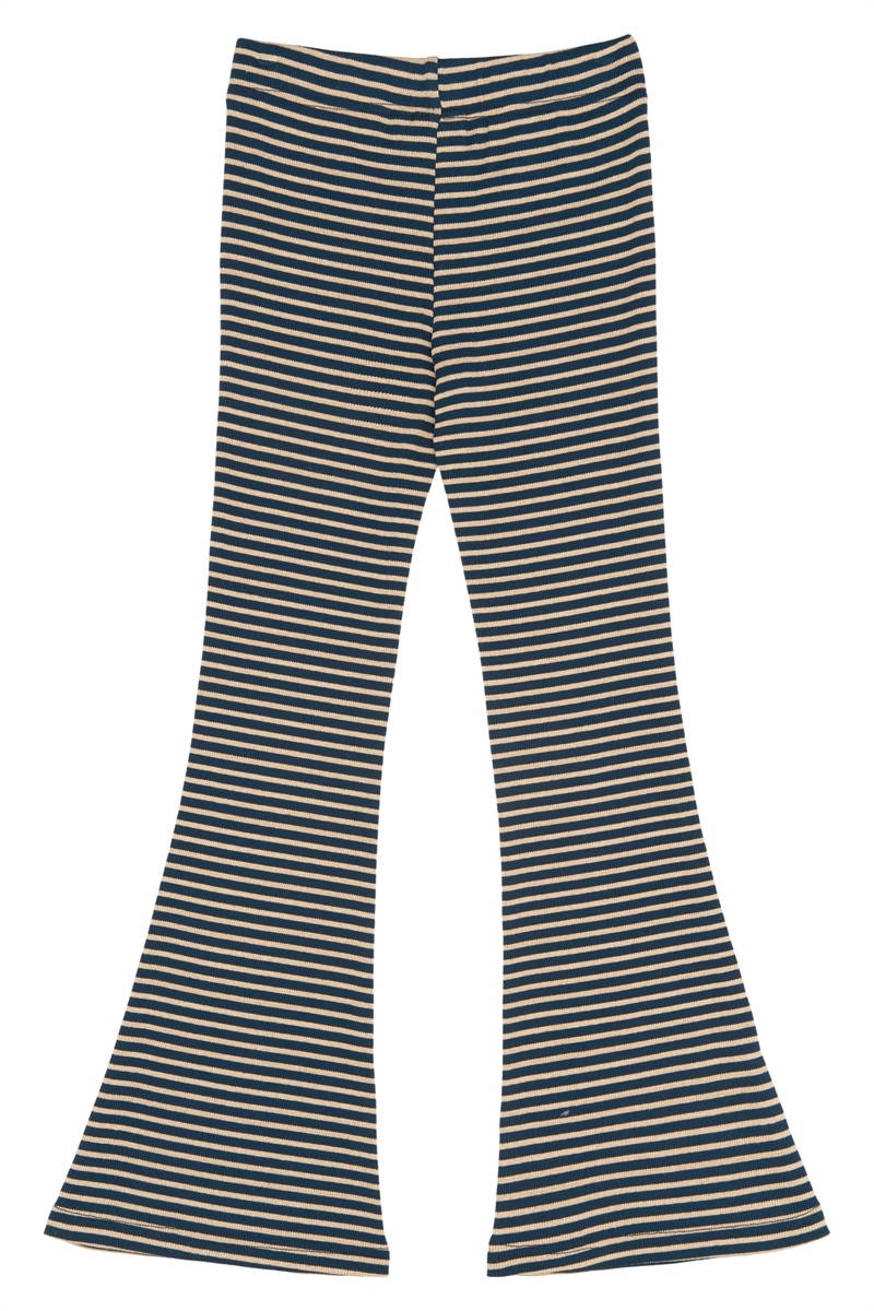 The New Sweatpants Priscilla Flared Rib - Navy Blazer