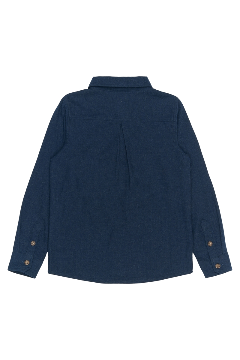 The New Skjorte Rick - Navy Blue Melange 