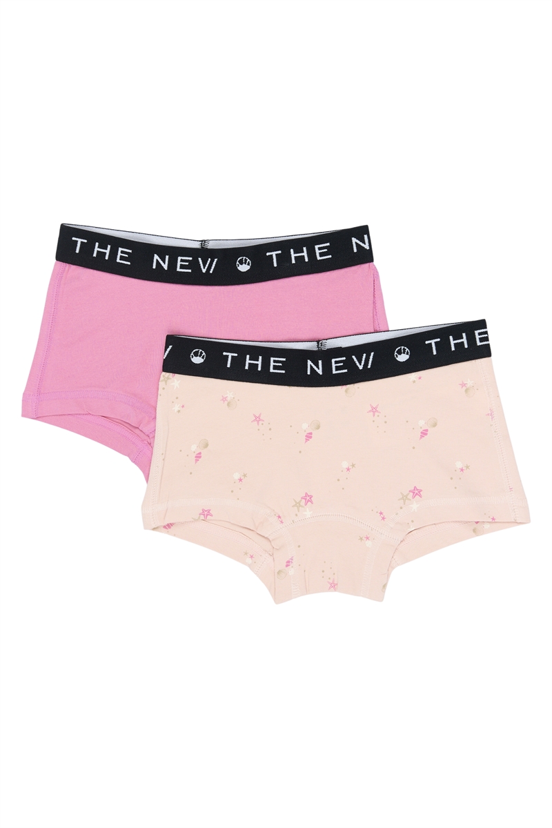 The New Hipsters 2-Pack - Pigeundertøj med Muslinge- og Søstjerneprint