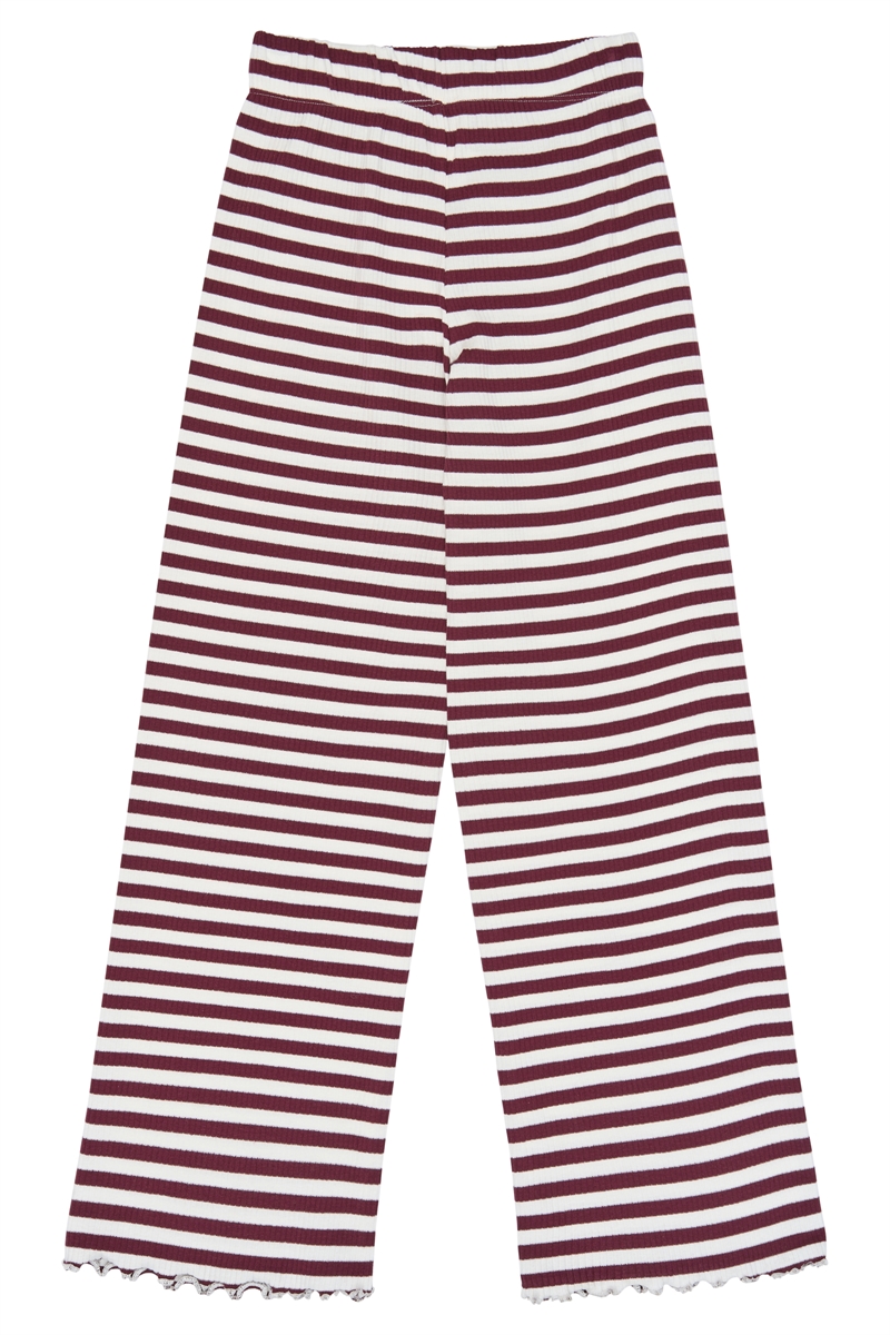 The New Sweatpants Moore Rib - Gardenia Striped