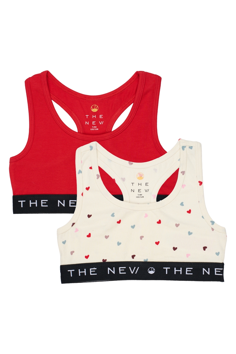 The New Pige Undertøj Begynder Top 2.pak - Mars Red