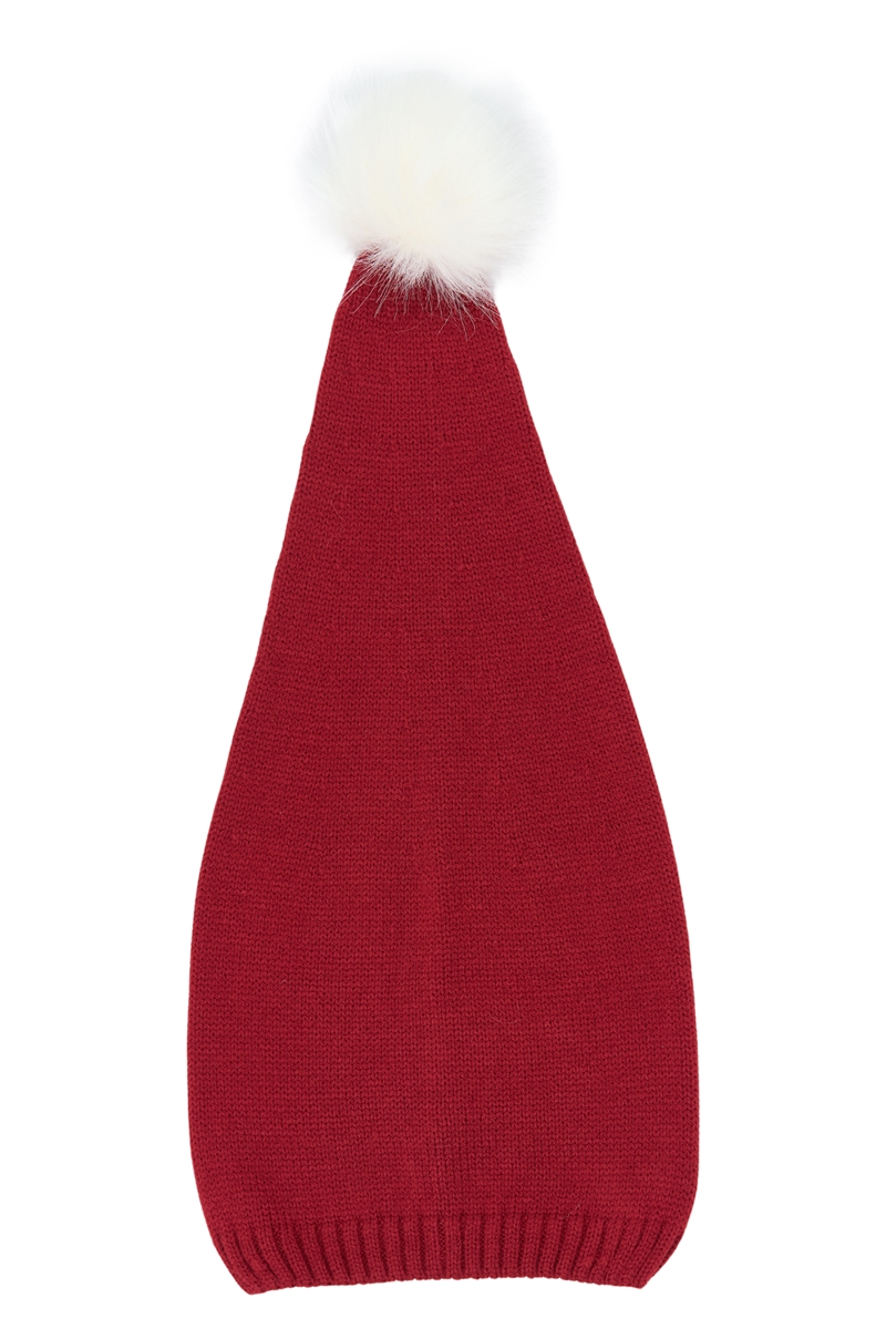 The New Nissehue Holiday Long Hat - Rio Red