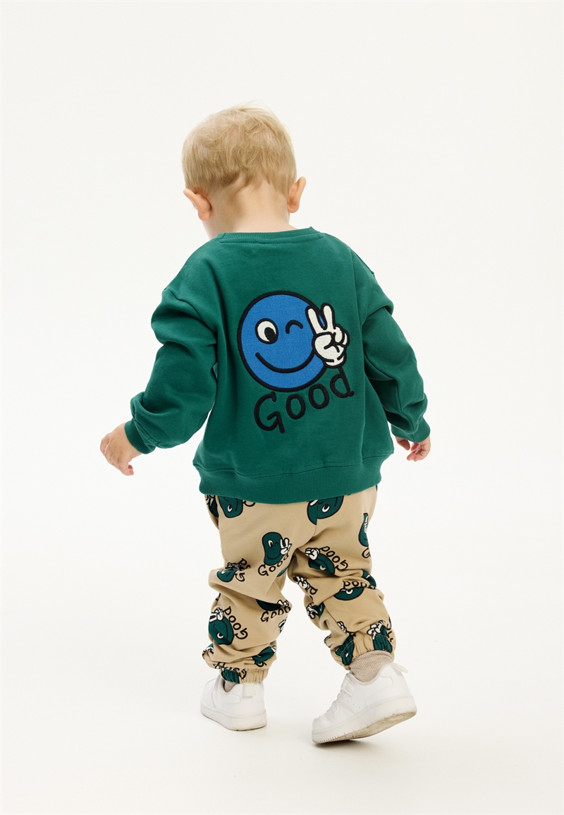 The New Siblings Sweatshirt Phineas - Alpine Green 