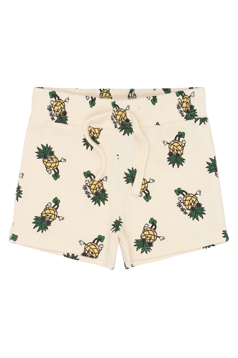 The New Siblings Travis rib shorts i off white til baby