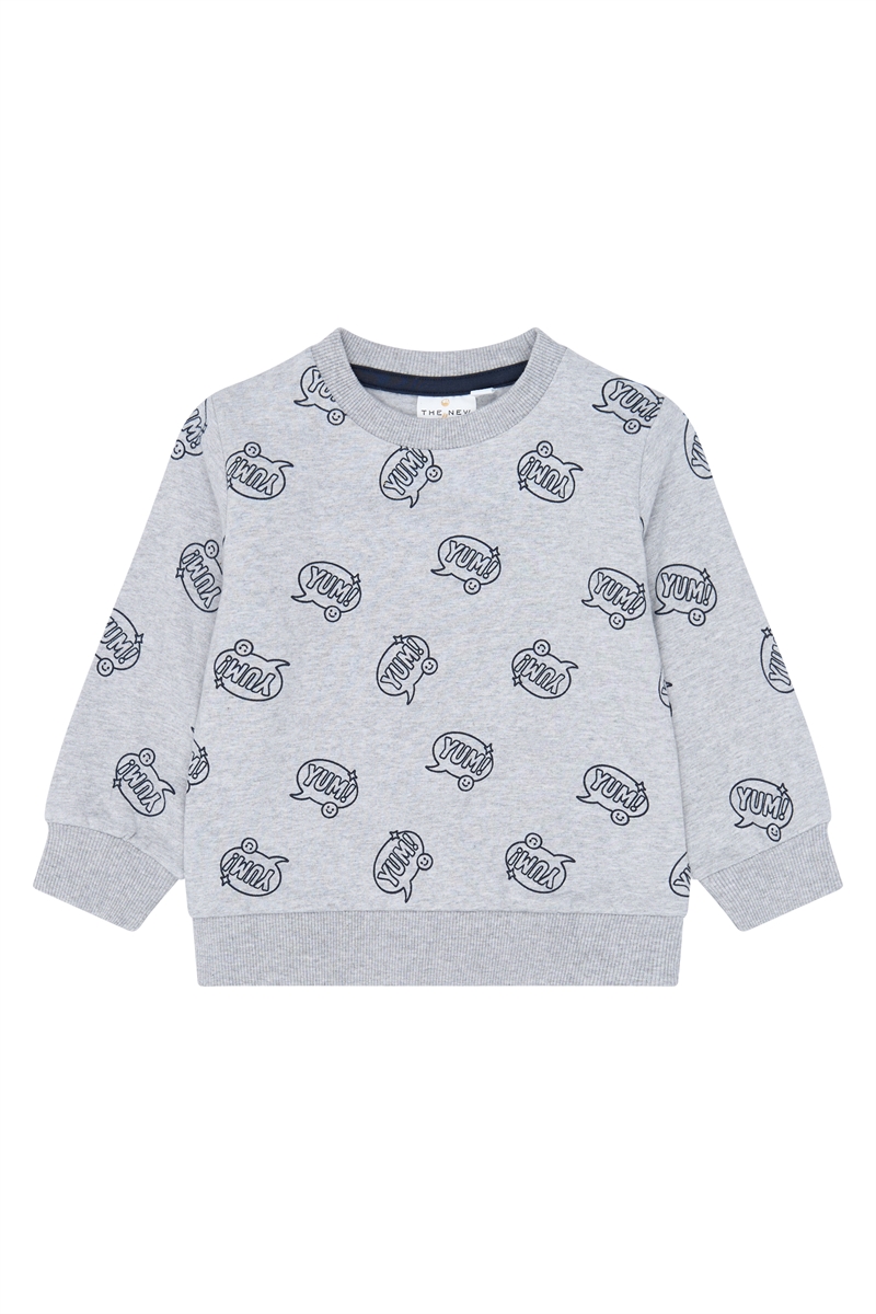 The New Siblings Sweatshirt Yann - Light Grey Melange