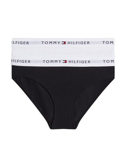 Tommy Hilfiger Underbukser Bikini 2.pak - Navy/Hvid 