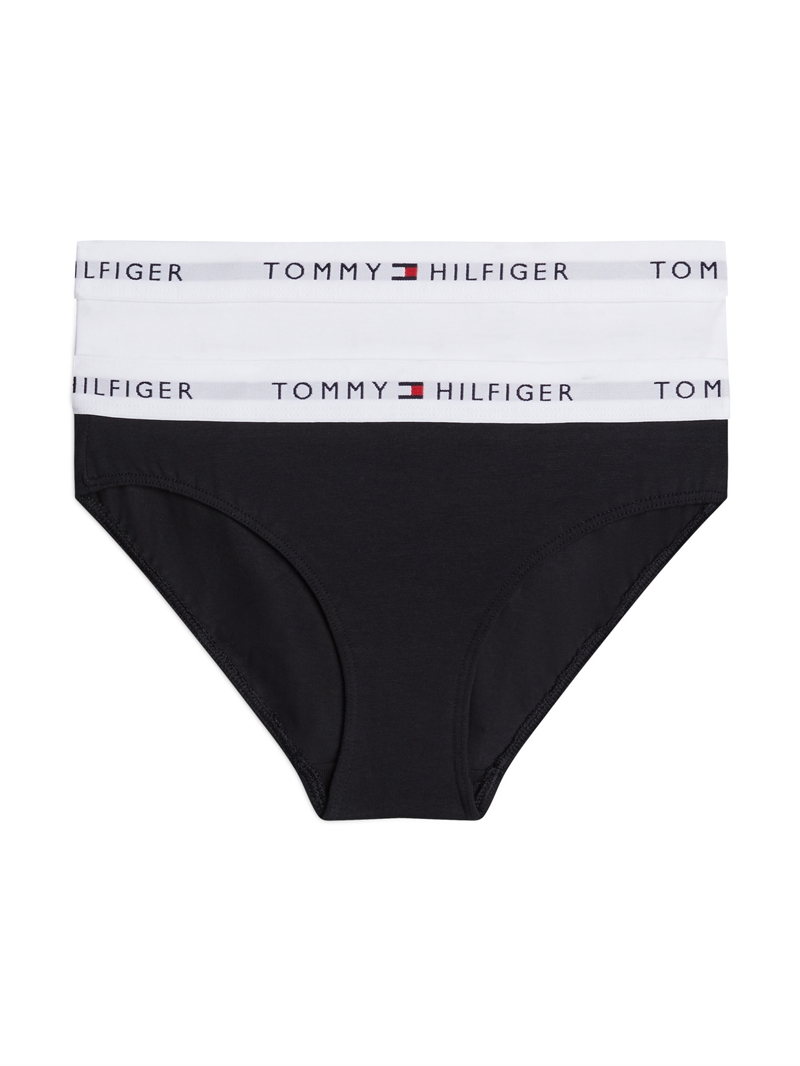 Tommy Hilfiger Underbukser Bikini 2.pak - Navy/Hvid 