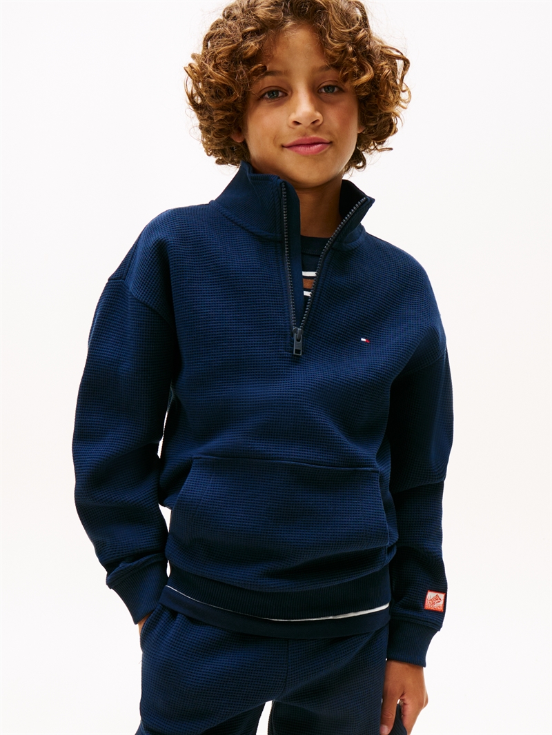 Tommy Hilfiger Sweatshirt Half Zip - Dark Night Navy
