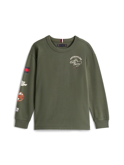 Tommy Hilfiger Bluse Camp - Pewter Green