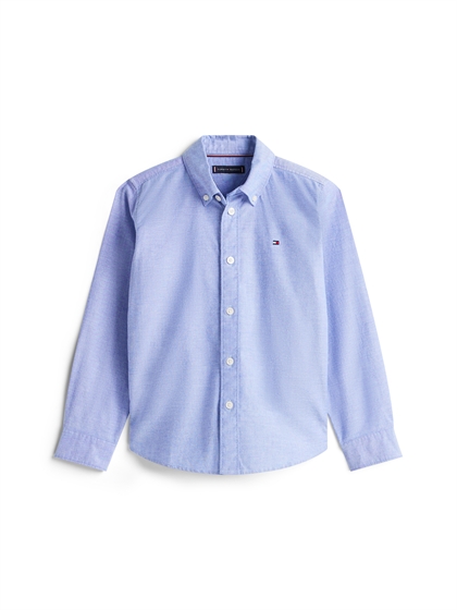 Tommy Hilfiger Flag Oxford Skjorte - Majesty Blue 