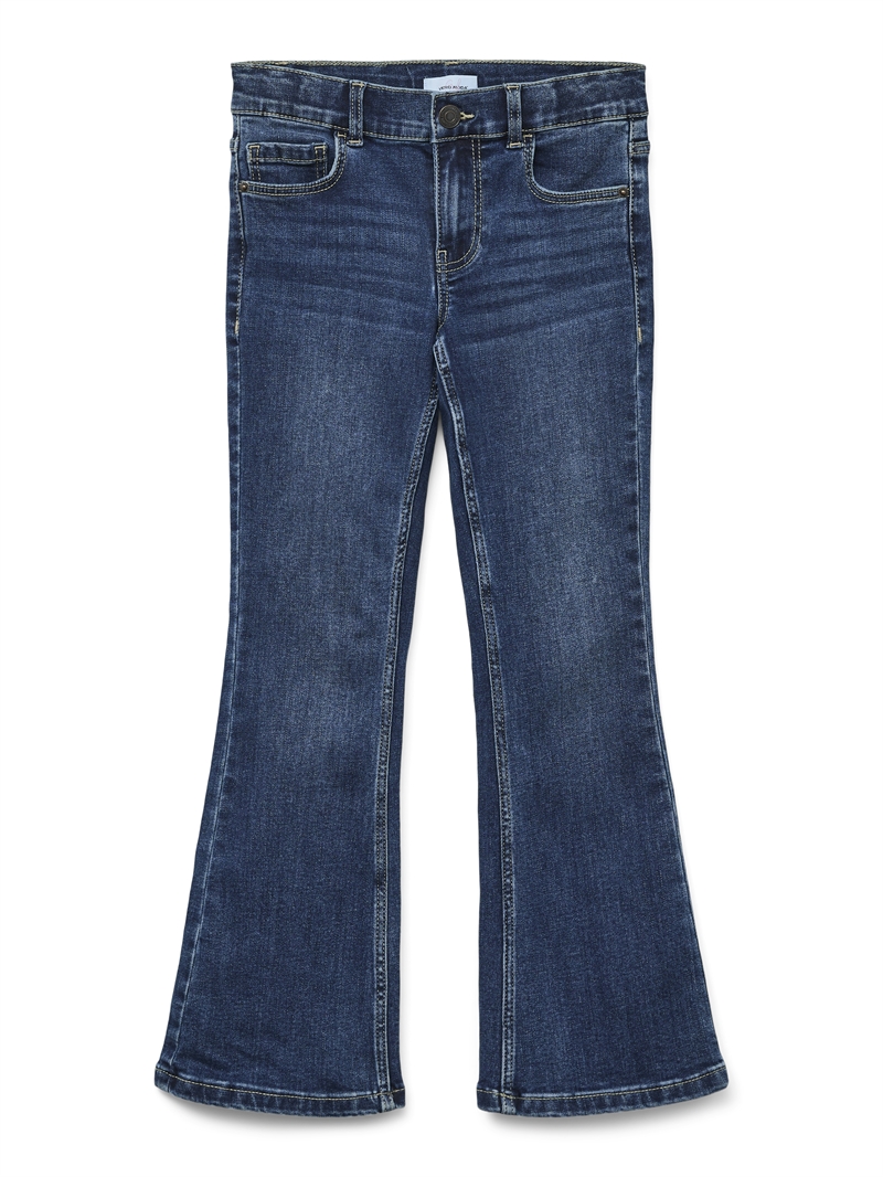 Vero Moda Girl Jeans River Flared - Dark Blue Denim 