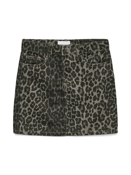 Vero Moda Gril Denim Nederdel Nora - Leopard