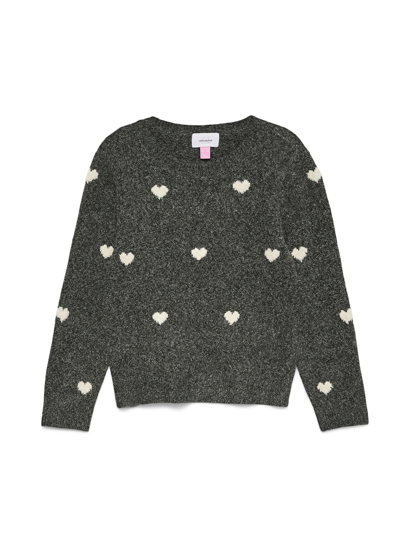 Vero Moda Girl Strik Doffy - White Hearts 