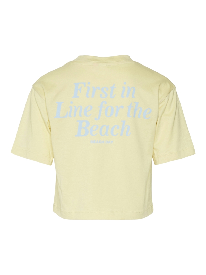 Vero Moda Girl/pige tshirt Pastel Oversized - Mellow Yellow 