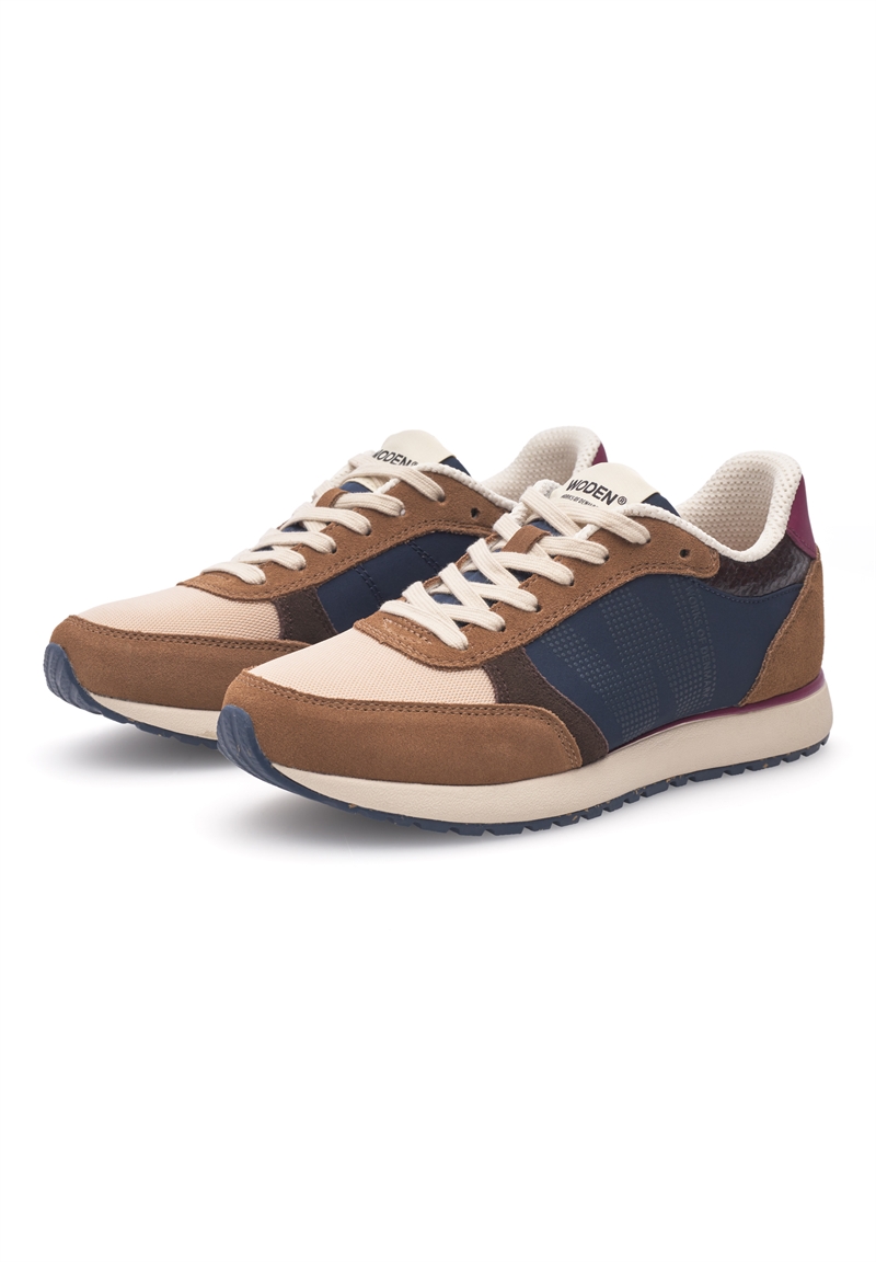Woden Kondisko / Sneakers Ronja - Caramel Multi