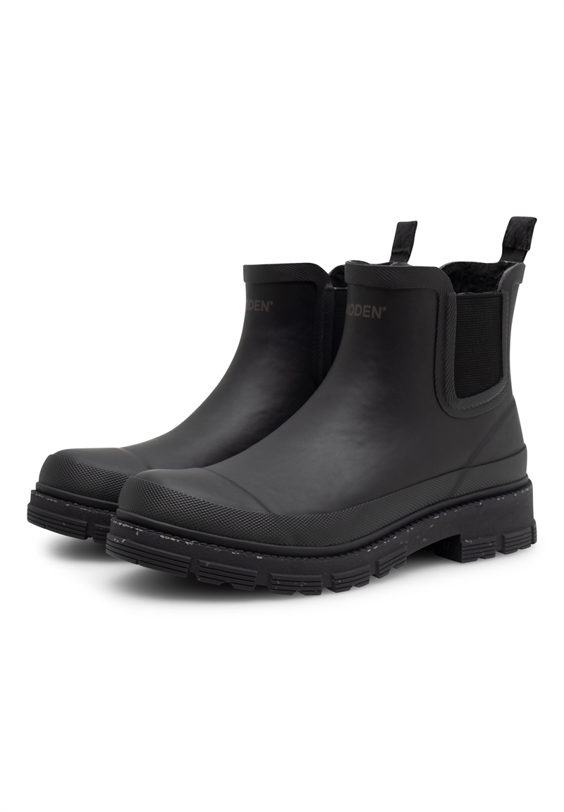 Woden Gummistøvle Liv Warm Waterproof - Black