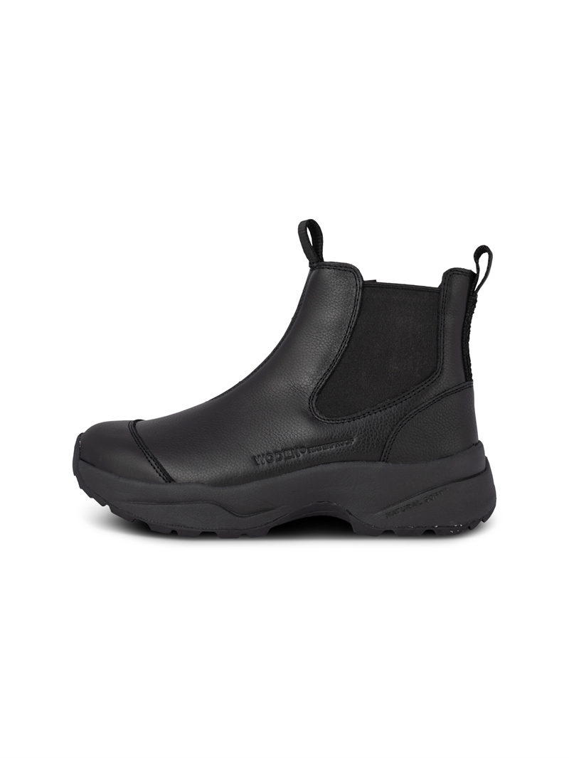 Woden Gummistøvle Silje Warm Waterproof - Black 