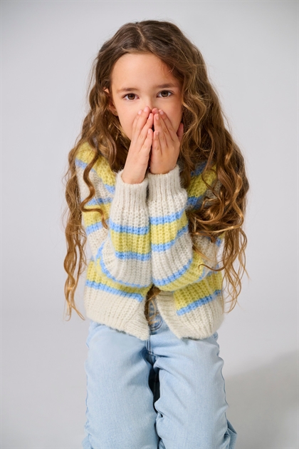 KIDS ONLY Cardigan Nordic Life Oversized - Birch Stripe 