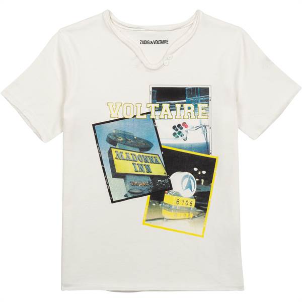 Zadig & Voltaire T-shirt - råhvid/roadtrip