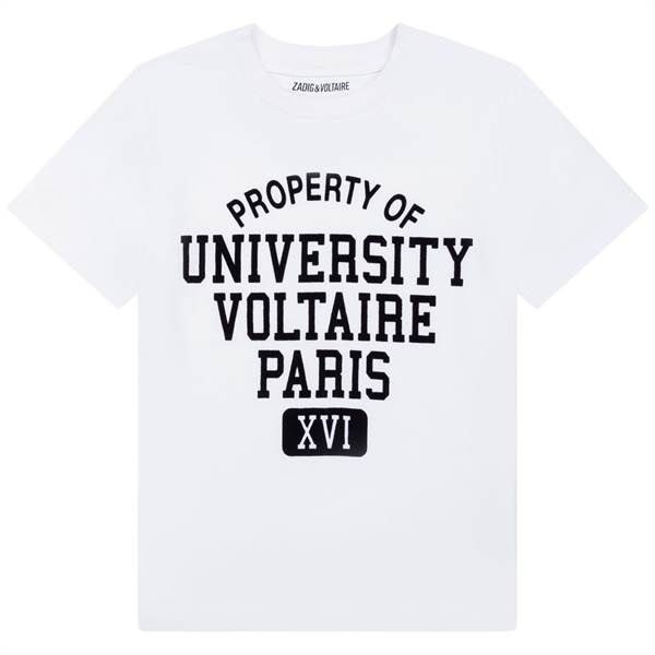 Zadig & Voltaire T-shirt - hvid/velour