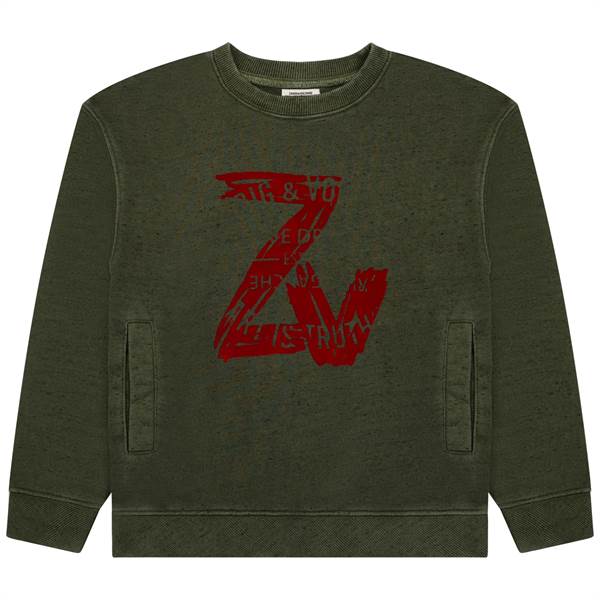 Zadig & Voltaire trøje - kakigrøn
