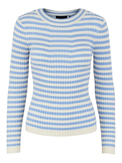 Pieces Bluse Crista - Vista Blue/Birch 