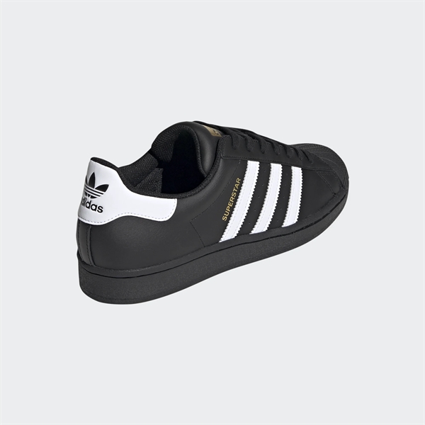Adidas sneakers "Superstar J" - sort/guld/hvid - EG4959