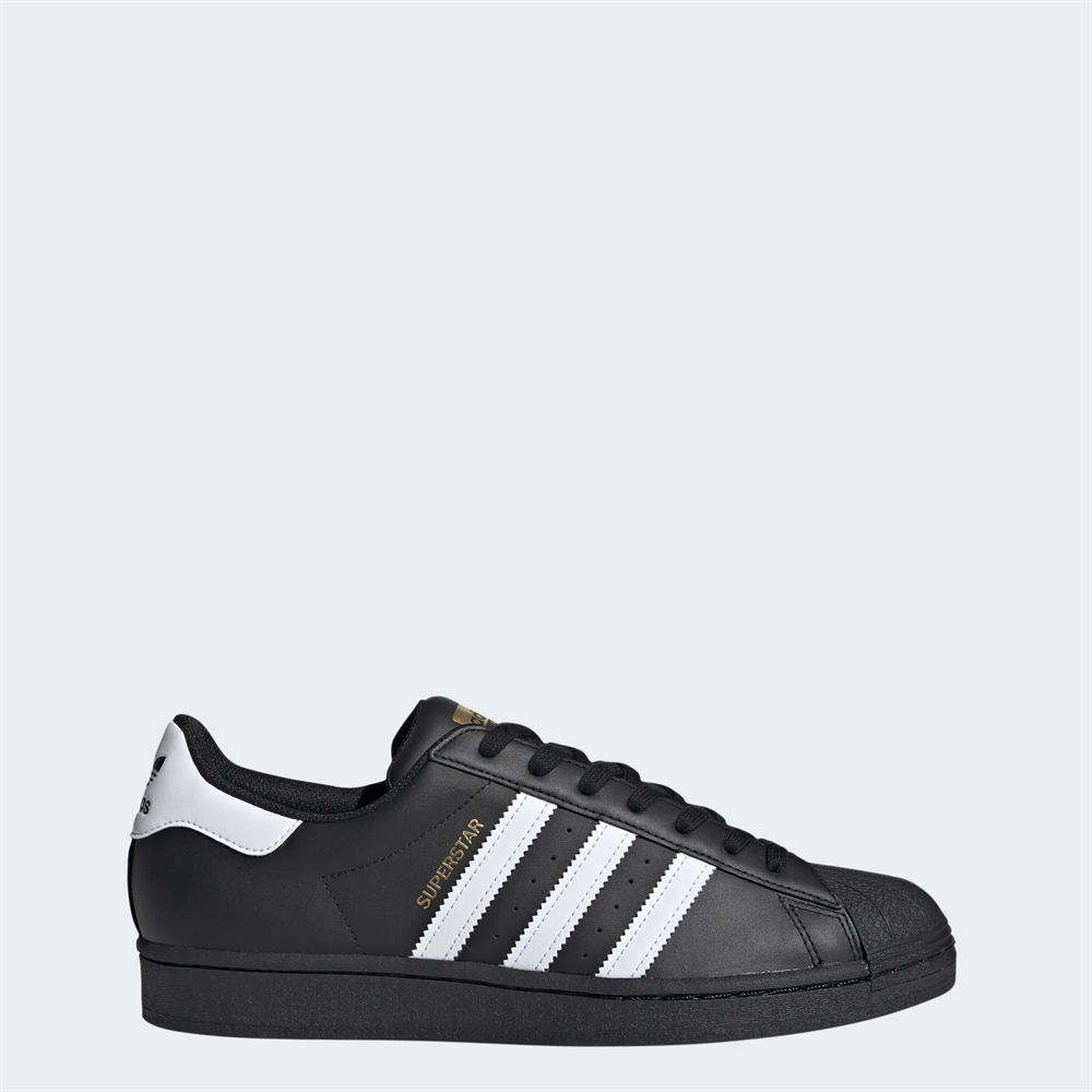 Adidas sneakers Superstar J - sort/guld/hvid -