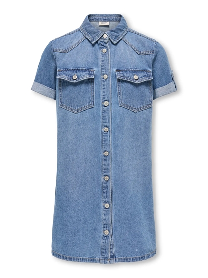 Kids Only Kjole Glisa - Medium Blue Denim 