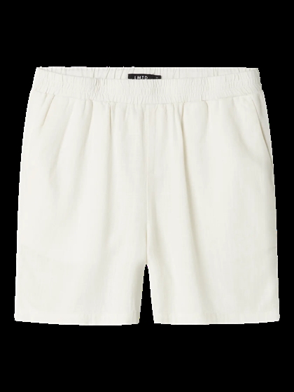 LMTD Shorts Finen Hør - White Alyssum 
