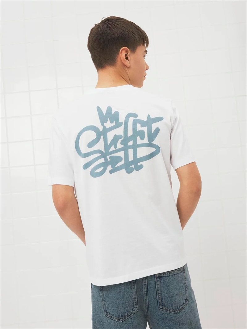 LMTD T-shirt Breet - Bright White 