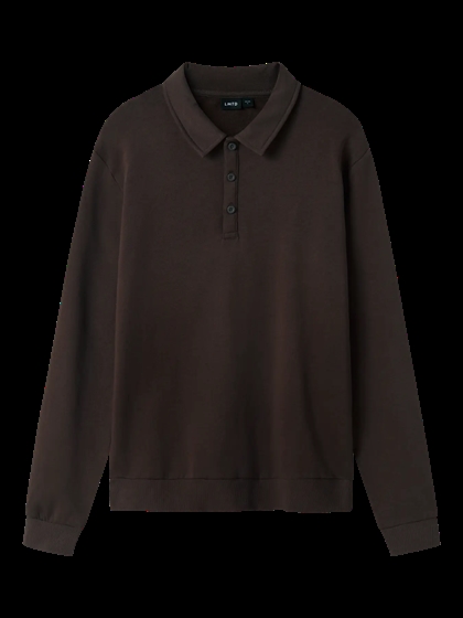 LMTD Polo Bluse - Chocolate Brown 